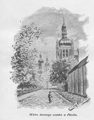 Szkic z ok. 1900 roku
Szkic ołówkiem "Widok dawnego zamku w Płocku" z około 1900 roku. Podpis autora nieczytelny.
Słowa kluczowe: Płock zamek szkic 1900 