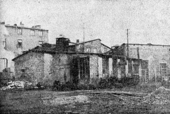 Budynki fabryczne na ulicy Sienkiewicza (FMŻ) - 1945 r.
