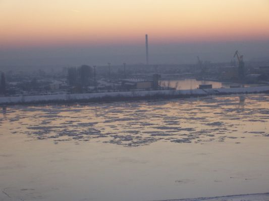 Port w Radziwiu
Zachód słońca nad Wisłą

