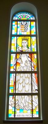 Czermno - kościół
Witraż św. Jadwigi królowej Polski.
Słowa kluczowe: Czermno