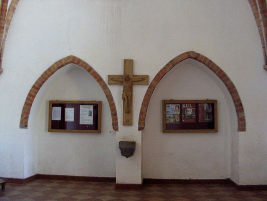 Łęg Probostwo
Kościół - gotyckie łuki w kruchcie.
Słowa kluczowe: Łęg Probostwo