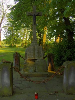 Święcieniec
Na przykościelnym cmentarzu zachowało się kilka XIX-wiecznych nagrobków najokazalszy, ukryty w cieniu, małżonków Mieczyńskich.
Słowa kluczowe: Święcieniec