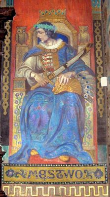 Męstwo
Polichromia Kaplicy Królewskiej
Słowa kluczowe: Płock katedra