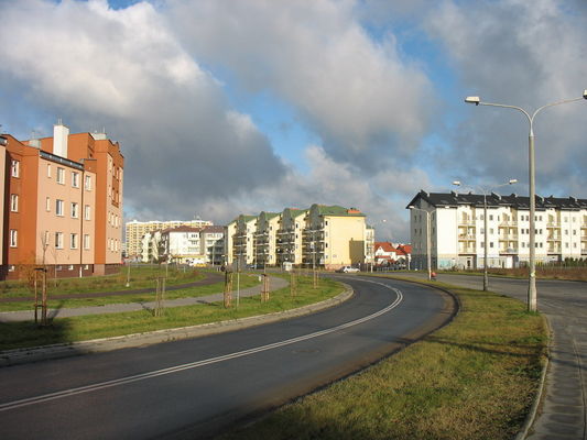 Aleja Jana Pawła II  w Święta Bożego Narodzenia
słońce na depresję zimową
