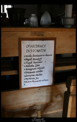 Muzeum w Młynie - Gąsewo
Karta ofiarodawców na rzecz galerii
