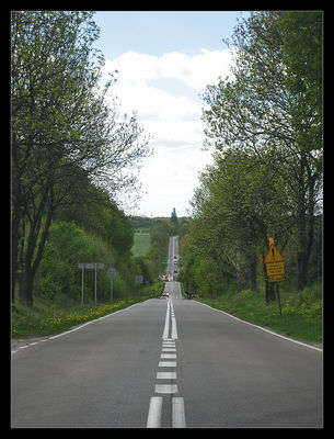 Droga przez dolinę Skrwy Prawej między Sikorzem i Brudzeniem Dużym w Parzeniu
Widok w kierunku Brudzenia Dużego
Słowa kluczowe: Skrwa Prawa