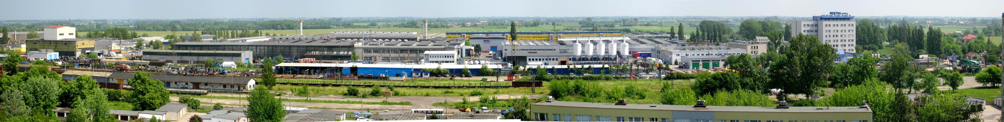 Widok na Fabrykę Maszyn Żniwnych od strony zachodniej
