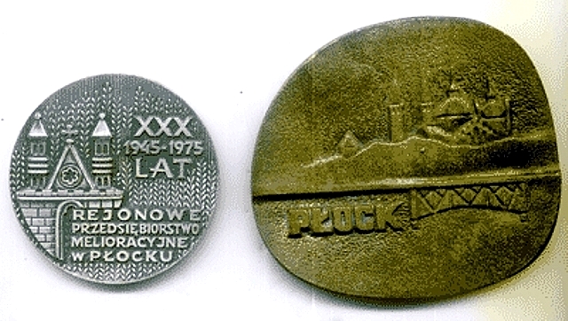 Katedra, most i Wzgórze Tumskie
na medalach pamiątkowych z 1975r.
Słowa kluczowe: medal Płock 1975r.