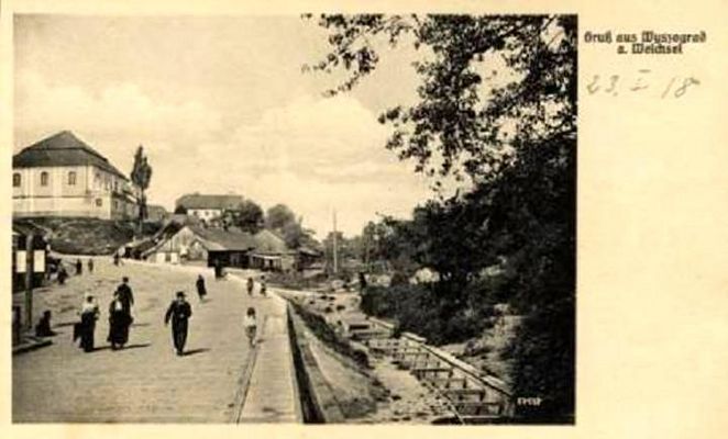 widok z mostu w Wyszogrodzie z 1915r. 
zapis na zdjęciu 23.I.1918r. 
Słowa kluczowe: widok z mostu w Wyszogrodzie z 1915r. 