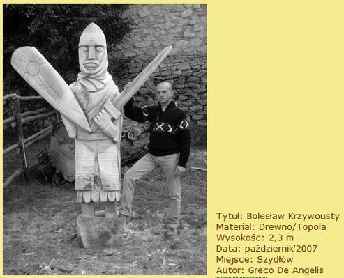 Bolesław III Krzywousty w rzeźbie Greco De Angelis - poszukiwania wizerunku płockiego władcy
2007r. Szydłów
Słowa kluczowe: Bolesław III Krzywousty w rzeźbie 2007r.