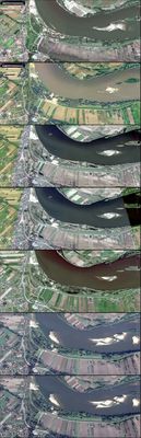 Dobrzyków gm. Gąbin
cykl map Dobrzykowa po powodzi 23 maja 2010r. do 2014r. 
